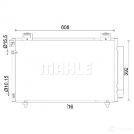 Радиатор кондиционера MAHLE ORIGINAL D YEHL AC 831 000S 1437588227 - Изображение 12