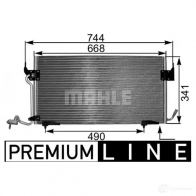 Радиатор кондиционера MAHLE ORIGINAL 1437588226 AC 341 000P AC LM9B1 - Изображение 2