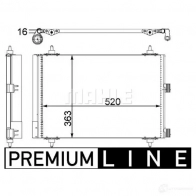 Радиатор кондиционера MAHLE ORIGINAL 5IC CW 1437588213 AC 447 000P - Изображение 2