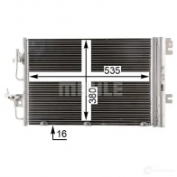 Радиатор кондиционера MAHLE ORIGINAL AC 377 000P 1437581564 A5P FL - Изображение 10