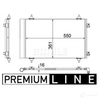 Радиатор кондиционера MAHLE ORIGINAL AC 487 000P 1437588015 13EWR6 G - Изображение 2