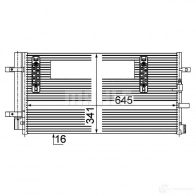 Радиатор кондиционера MAHLE ORIGINAL N JT4IJ Audi A4 (B9) 5 Седан 50 TDI quattro 286 л.с. 2018 – 2019 AC 457 000P
