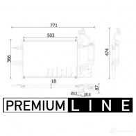 Радиатор кондиционера MAHLE ORIGINAL 5 58A99 AC 409 000P 1437582187 - Изображение 2