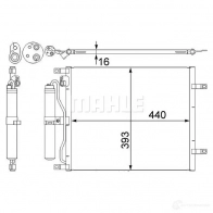 Радиатор кондиционера MAHLE ORIGINAL 1437587571 AC 445 000S 8T JNR