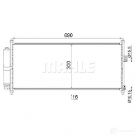 Радиатор кондиционера MAHLE ORIGINAL 1437588150 AC 788 000S SQ5Y 2D - Изображение 12