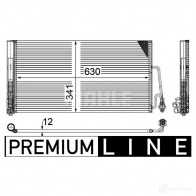 Радиатор кондиционера MAHLE ORIGINAL 1437582142 AZCE2 DT AC 590 000P - Изображение 2