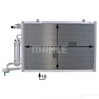 Радиатор кондиционера MAHLE ORIGINAL 1437581957 CU37 W6 AC 7 000P - Изображение 7