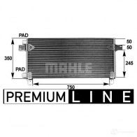 Радиатор кондиционера MAHLE ORIGINAL 46C 7C 1437581958 AC 282 000P - Изображение 2