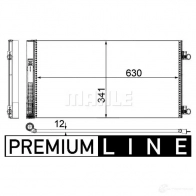 Радиатор кондиционера MAHLE ORIGINAL AC 751 000P 1437581960 3 7PCOP - Изображение 2