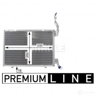 Радиатор кондиционера MAHLE ORIGINAL AC 22 000P 1437584760 CZK50 SM - Изображение 4