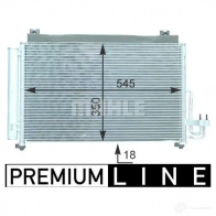 Радиатор кондиционера MAHLE ORIGINAL 1437587937 C UOA1 AC 420 000P - Изображение 2