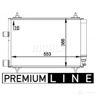 Радиатор кондиционера MAHLE ORIGINAL AC 314 000P 1437587944 A 28LR6 - Изображение 2
