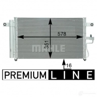 Радиатор кондиционера MAHLE ORIGINAL AC 396 000P 3R PKRL 1437585028 - Изображение 2