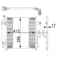 Радиатор кондиционера MAHLE ORIGINAL AC 677 000S I6C 7038 1437587873