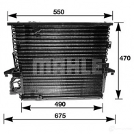 Радиатор кондиционера MAHLE ORIGINAL NI XT6U Bmw Z3 (E36) 1 Кабриолет 3.2 M 321 л.с. 1997 – 2001 AC 147 000S