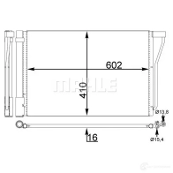 Радиатор кондиционера MAHLE ORIGINAL S XPEU 1437582239 AC 781 000S - Изображение 2