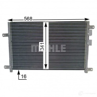 Радиатор кондиционера MAHLE ORIGINAL AC 834 000S 9ZA 9W6 1437585004 - Изображение 3