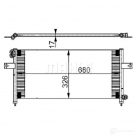 Радиатор кондиционера MAHLE ORIGINAL UTO BJ5 Nissan Navara (D22) 1 Пикап 2.5 D 4x4 133 л.с. 2001 – 2024 AC 380 000S