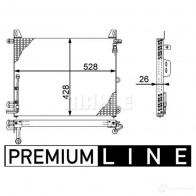 Радиатор кондиционера MAHLE ORIGINAL AC 656 000P 1437584631 T61F C - Изображение 2