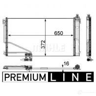 Радиатор кондиционера MAHLE ORIGINAL N7G4 G 1437581208 AC 448 000P - Изображение 2