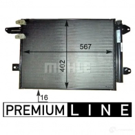 Радиатор кондиционера MAHLE ORIGINAL 1437581202 EHX FNP AC 805 000P - Изображение 3