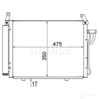 Радиатор кондиционера MAHLE ORIGINAL GZD QT AC 17 000S 1437577944