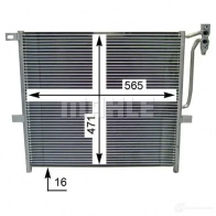 Радиатор кондиционера MAHLE ORIGINAL 6H A7P 1437584370 AC 837 000S - Изображение 3