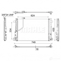 Радиатор кондиционера MAHLE ORIGINAL AC 786 000P 1437581534 FS K3J - Изображение 7