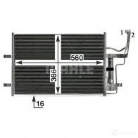 Радиатор кондиционера MAHLE ORIGINAL R 1DDE AC 791 000P 1437581497 - Изображение 4