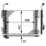 Радиатор кондиционера MAHLE ORIGINAL I O3I52 AC 671 000P 1437581500