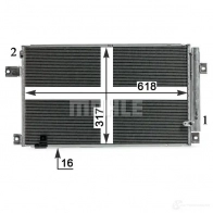 Радиатор кондиционера MAHLE ORIGINAL KR3K5 2 AC 828 000P 1437581523 - Изображение 4