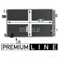 Радиатор кондиционера MAHLE ORIGINAL KR3K5 2 AC 828 000P 1437581523 - Изображение 5