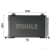 Радиатор кондиционера MAHLE ORIGINAL AC 823 000P 1437581176 KA97 XNW - Изображение 6