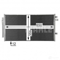 Радиатор кондиционера MAHLE ORIGINAL 1437581805 4 W376JW AC 35 000P - Изображение 8