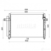 Радиатор кондиционера MAHLE ORIGINAL AG LVZK AC 417 000S 1437578712 - Изображение 5