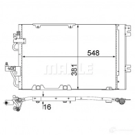 Радиатор кондиционера MAHLE ORIGINAL AC 378 000S Opel Astra (H) 3 Хэтчбек 1.8 (L48) 125 л.с. 2004 – 2010 VCJW U