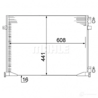 Радиатор кондиционера MAHLE ORIGINAL 6MC JGK7 1437578616 AC 528 000S
