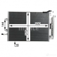 Радиатор кондиционера MAHLE ORIGINAL 1437584612 Q7KAS YF AC 720 000P - Изображение 4