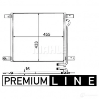 Радиатор кондиционера MAHLE ORIGINAL AC 521 000P 1437581878 U1 N0W - Изображение 2