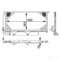 Радиатор кондиционера MAHLE ORIGINAL 1437581903 AC 663 000P Z 3MGOB - Изображение 1