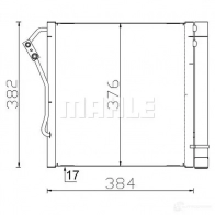 Радиатор кондиционера MAHLE ORIGINAL AC 340 000S 1437578607 XHYIO MO