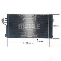 Радиатор кондиционера MAHLE ORIGINAL Z TAQ9 1437578697 AC 762 000S - Изображение 8