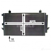 Радиатор кондиционера MAHLE ORIGINAL AC 796 000S 1437578678 G8 4FQRE - Изображение 3
