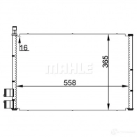 Радиатор кондиционера MAHLE ORIGINAL L9 EBI 1437581277 AC 298 000P - Изображение 3