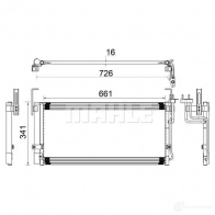 Радиатор кондиционера MAHLE ORIGINAL 1437579392 NB 3LA AC 263 000S - Изображение 2