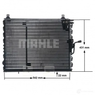 Радиатор кондиционера MAHLE ORIGINAL 1437579402 AC 150 000S RFU FU1 - Изображение 1