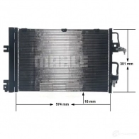 Радиатор кондиционера MAHLE ORIGINAL 1437577979 AC 377 001S NK7T D - Изображение 9
