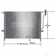 Радиатор кондиционера MAHLE ORIGINAL 1437578840 GW6G P7J AC 502 001S - Изображение 8