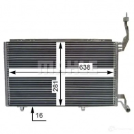 Радиатор кондиционера MAHLE ORIGINAL AC 848 000S 1437584030 IE2 ET - Изображение 3
