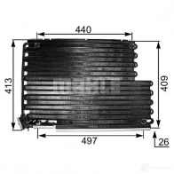 Радиатор кондиционера MAHLE ORIGINAL AC 343 000S 1437579552 T3 CIB